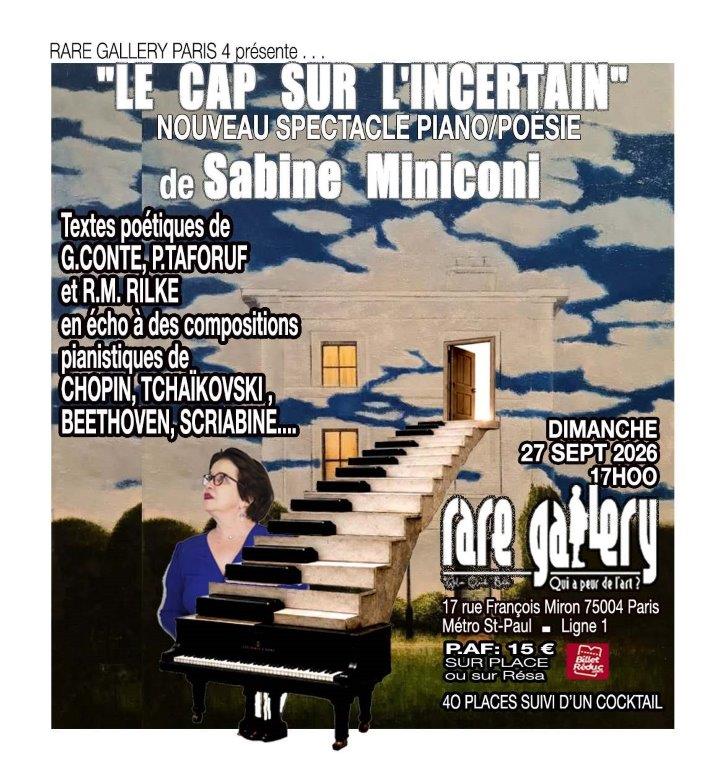 Affiche du prochain événement de Sabine Miniconi